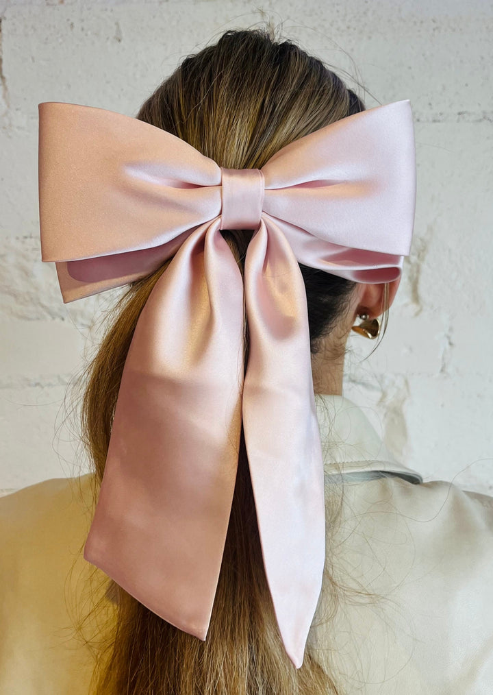 The Perfect Long Satin Hair Bow Barrette, misc, Adeline, Adeline, dallas boutique, dallas texas, texas boutique, women's boutique dallas, adeline boutique, dallas boutique, trendy boutique, affordable boutique