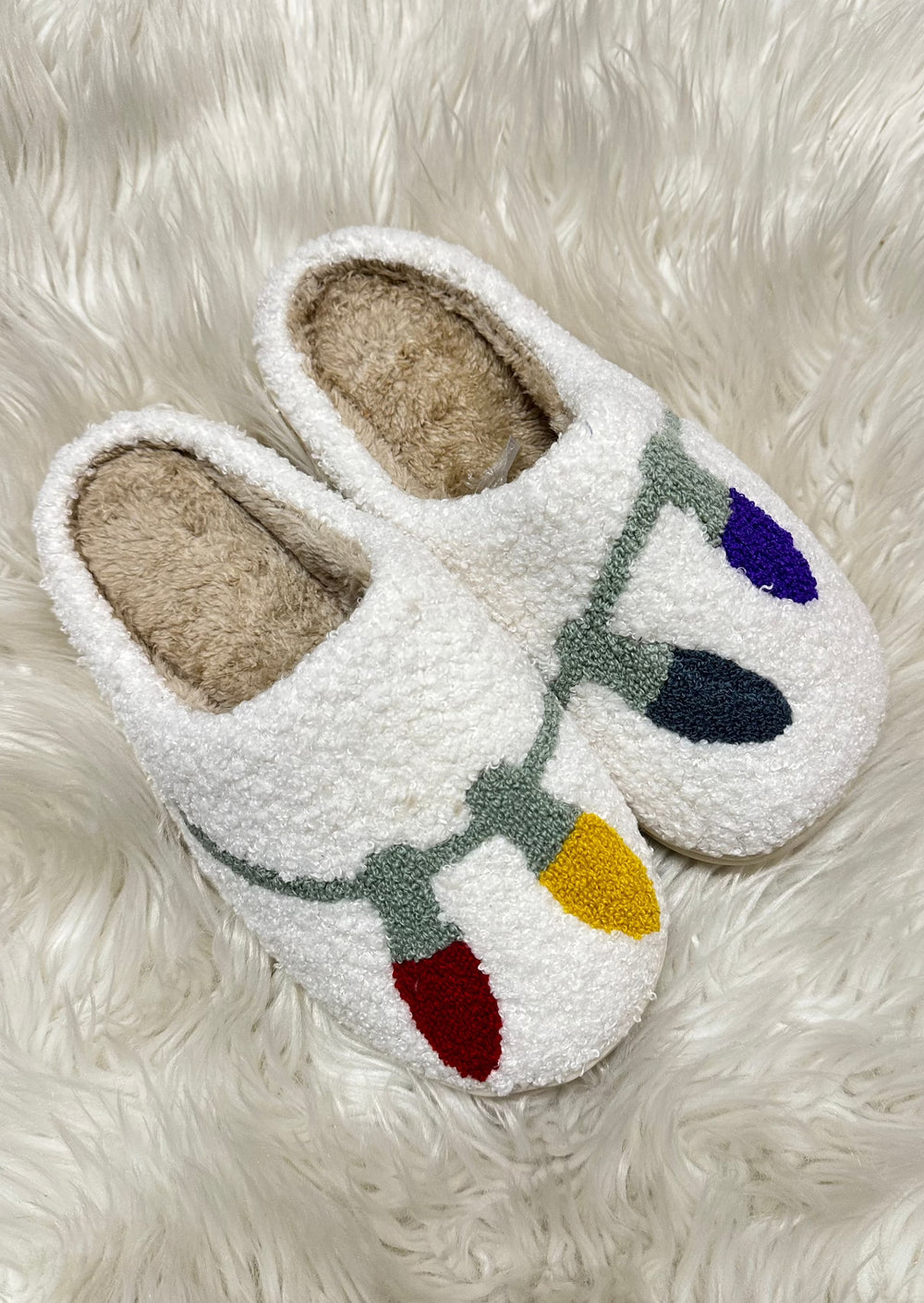 Holiday Lights Slippers, Shoes, Adeline, Adeline, dallas boutique, dallas texas, texas boutique, women's boutique dallas, adeline boutique, dallas boutique, trendy boutique, affordable boutique