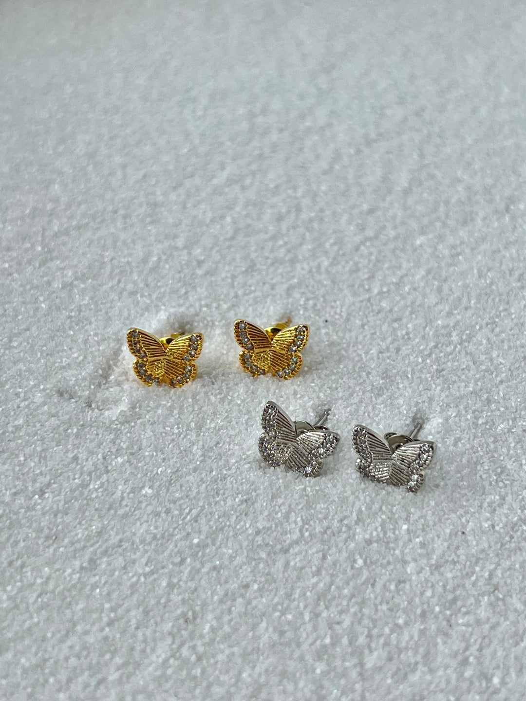 14K Gold/Silver Dipped Butterfly Studs, Jewelry, Adeline, Adeline, dallas boutique, dallas texas, texas boutique, women's boutique dallas, adeline boutique, dallas boutique, trendy boutique, affordable boutique