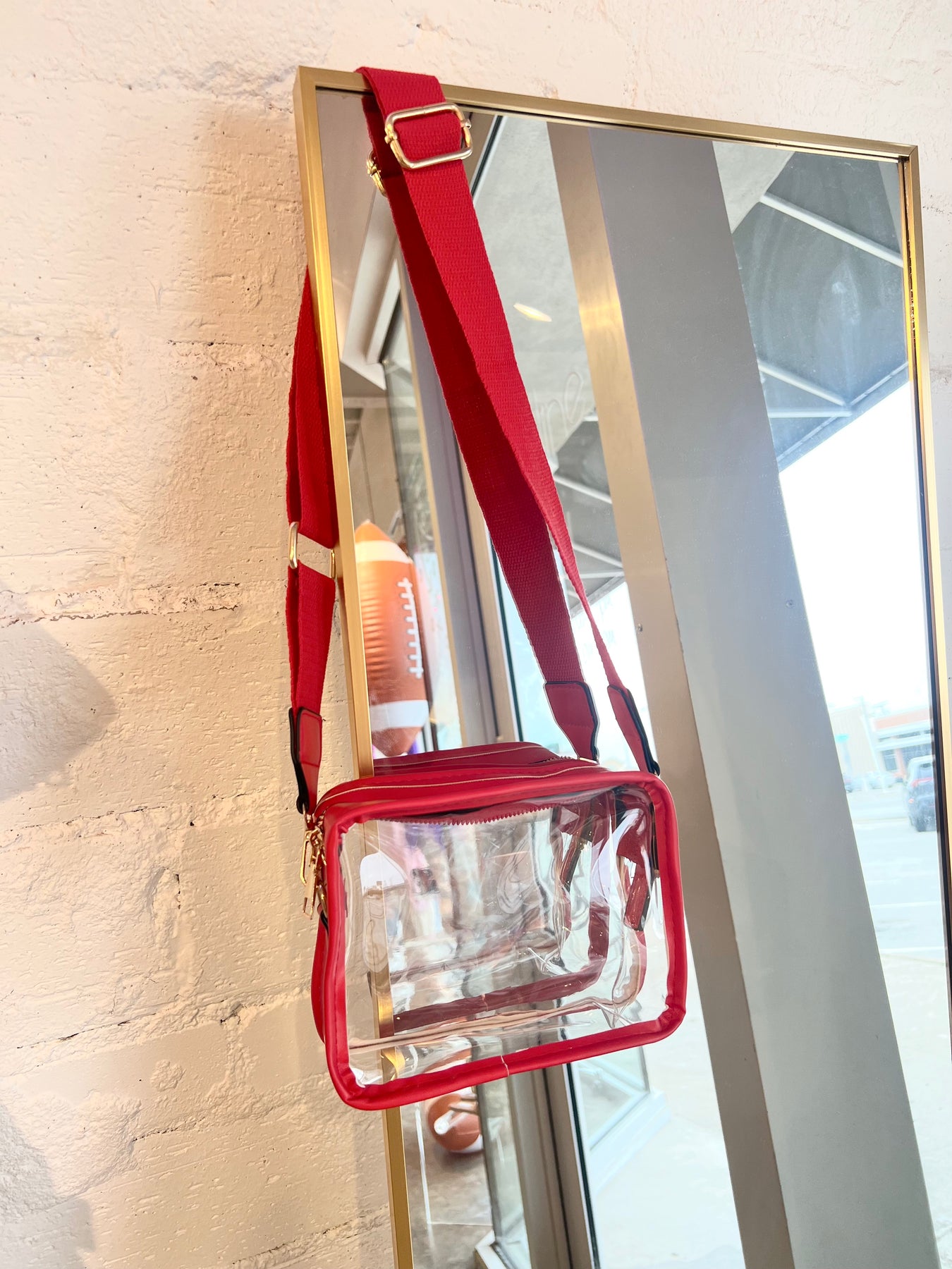 Designer Upcycled Clear Stadium Bag – FYH Boutique