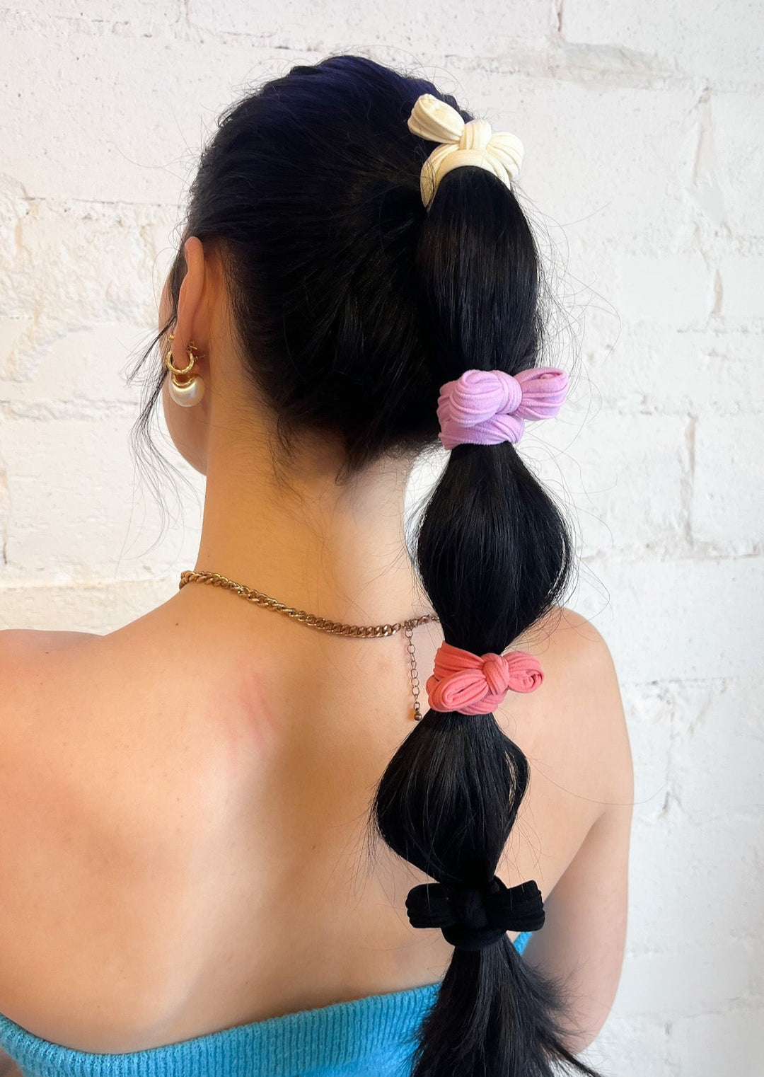 Bow Slick Back Ponytails (Pack of 3), Hair Ties, KAXI, Adeline, dallas boutique, dallas texas, texas boutique, women's boutique dallas, adeline boutique, dallas boutique, trendy boutique, affordable boutique
