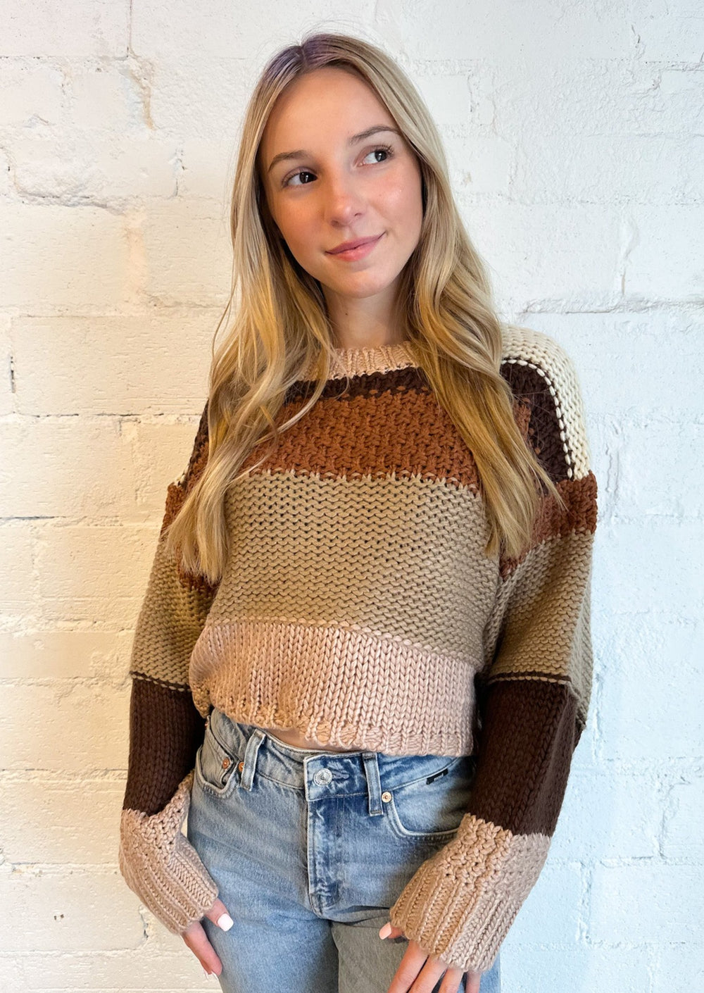 Avery Crop Sweater, Tops, Adeline, Adeline, dallas boutique, dallas texas, texas boutique, women's boutique dallas, adeline boutique, dallas boutique, trendy boutique, affordable boutique