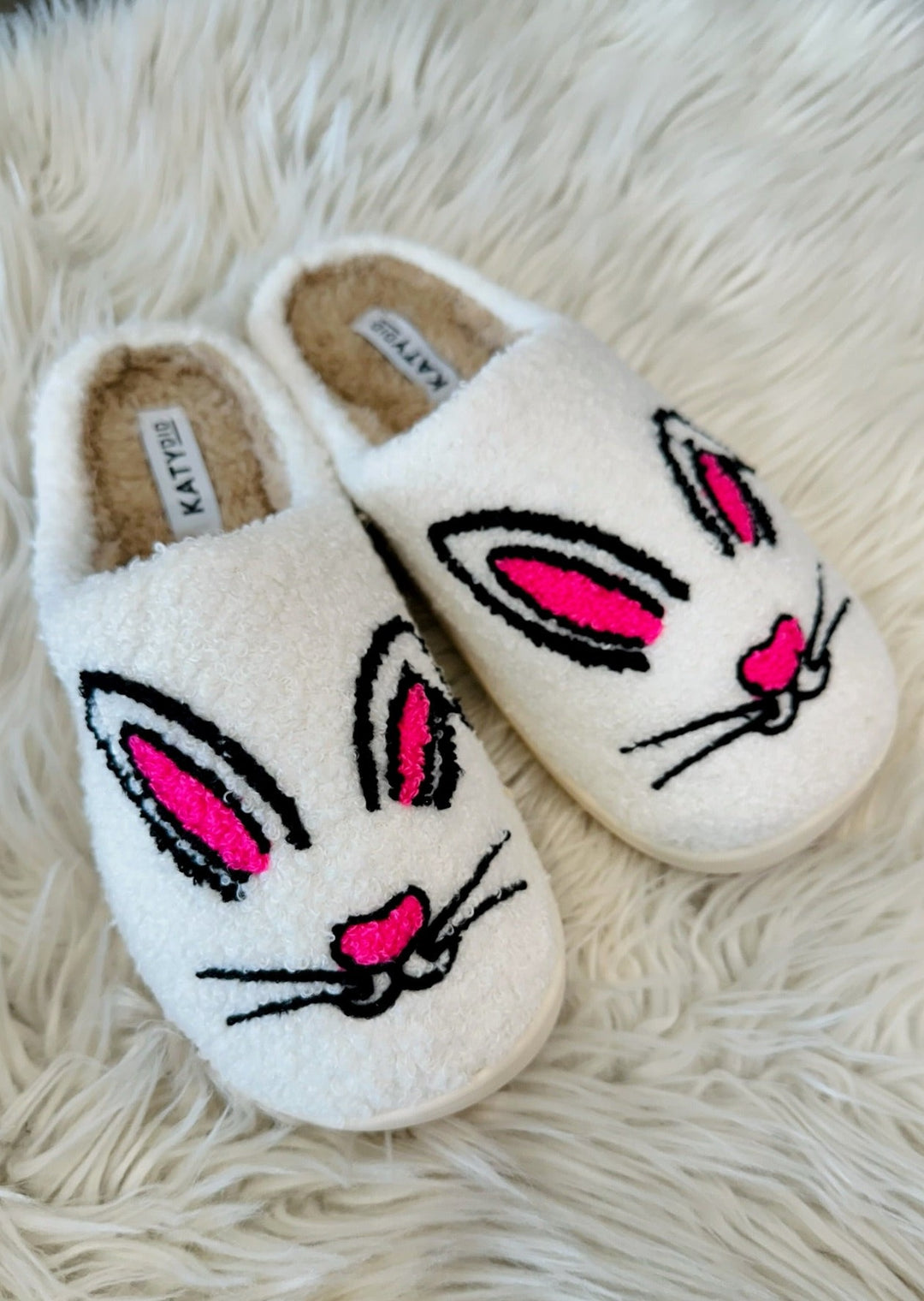 Bunny Face Slippers, Shoes, Adeline, Adeline, dallas boutique, dallas texas, texas boutique, women's boutique dallas, adeline boutique, dallas boutique, trendy boutique, affordable boutique
