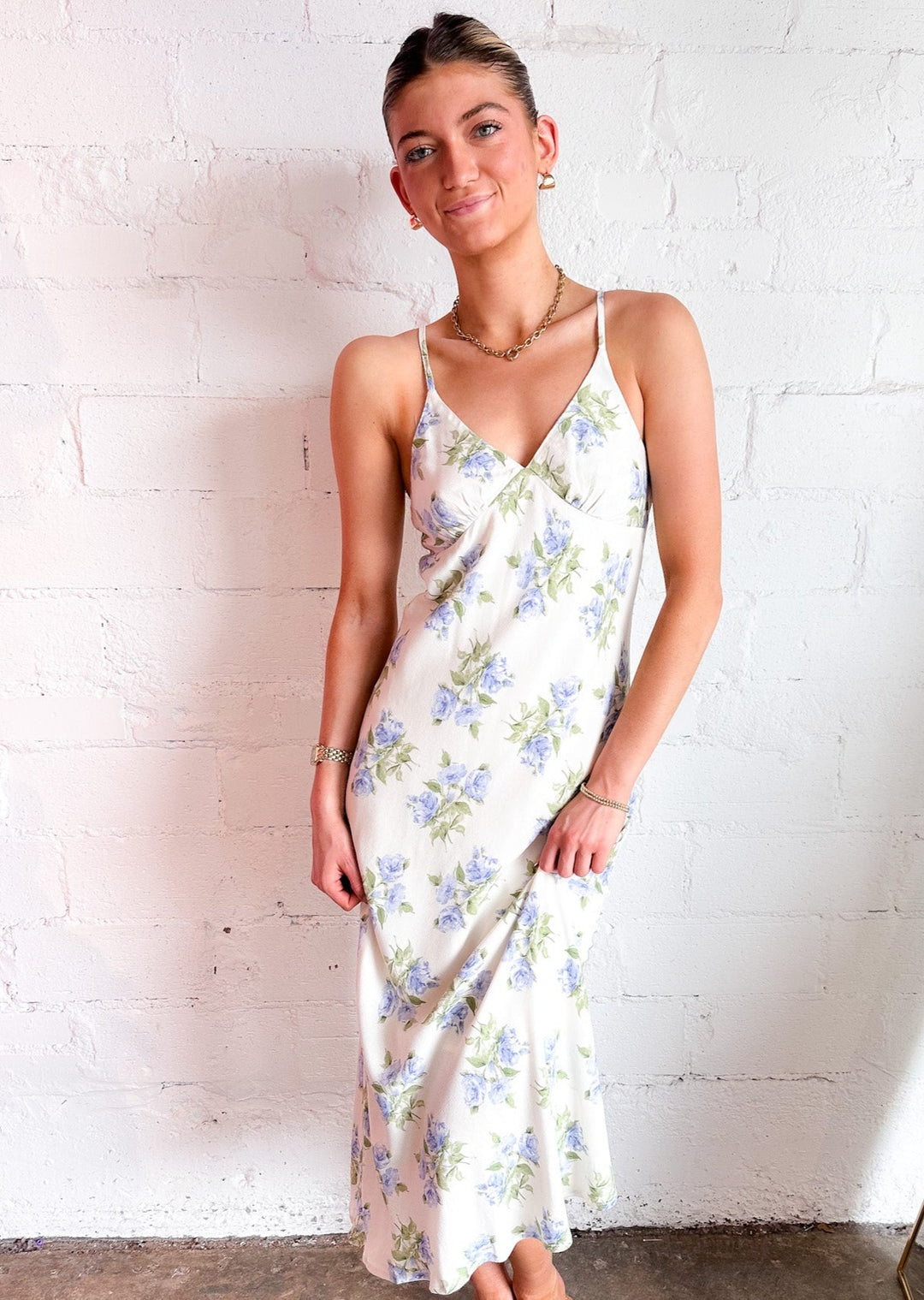 Frolicking in Florals Midi Dress, Dresses, Adeline, Adeline, dallas boutique, dallas texas, texas boutique, women's boutique dallas, adeline boutique, dallas boutique, trendy boutique, affordable boutique