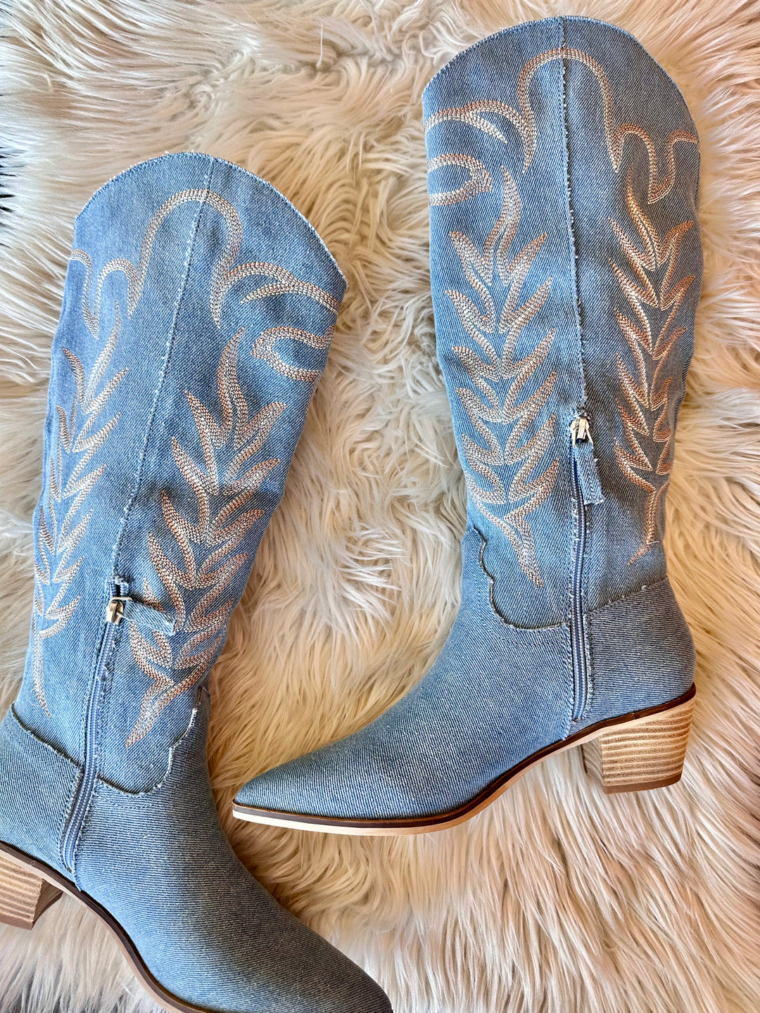 Denim Inlay Boot, Shoes, Miracle Miles, Adeline, dallas boutique, dallas texas, texas boutique, women's boutique dallas, adeline boutique, dallas boutique, trendy boutique, affordable boutique