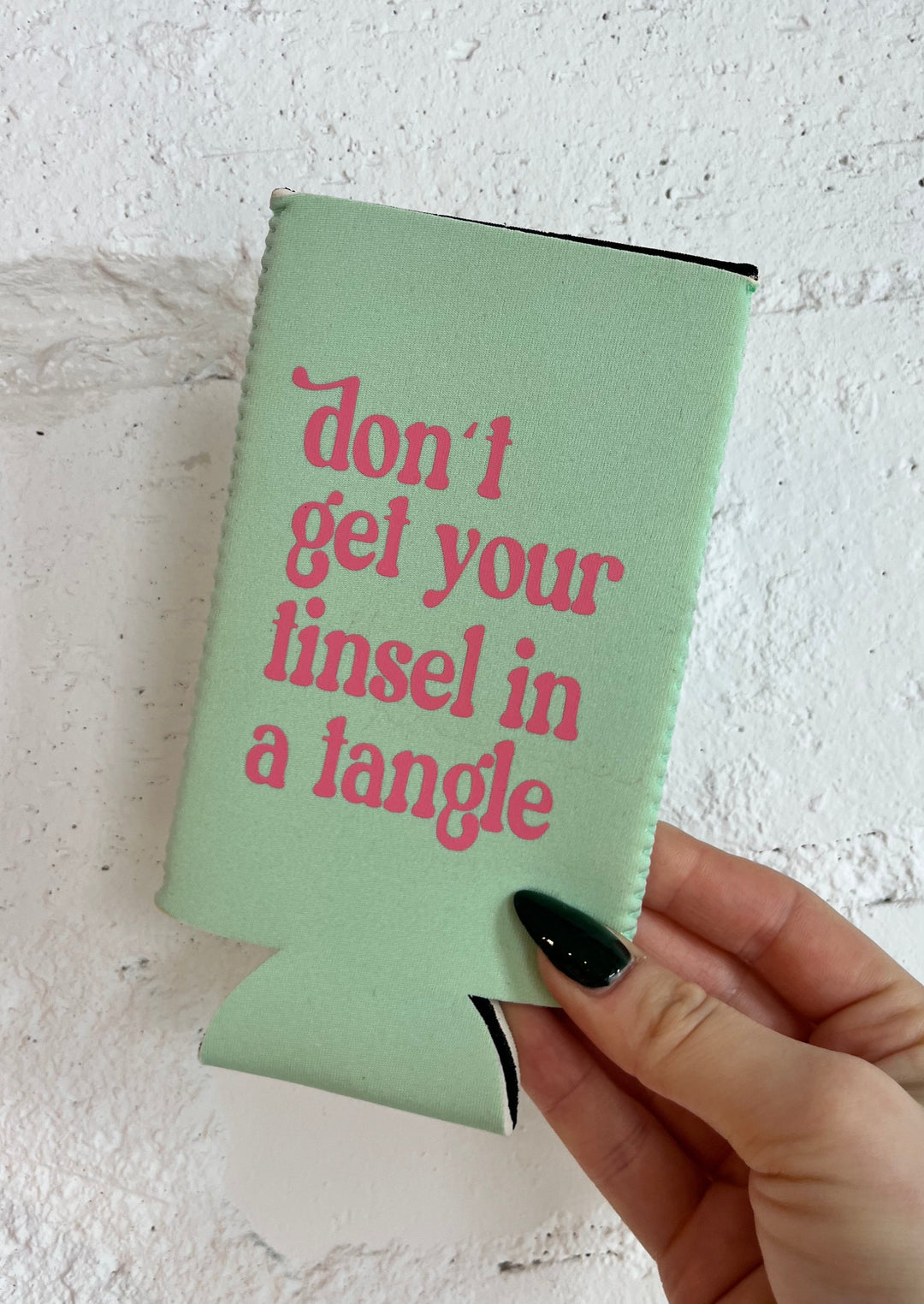 Don't Get Your Tinsel In A Tangle Can Cooler, Miscellaneous, Adeline, Adeline, dallas boutique, dallas texas, texas boutique, women's boutique dallas, adeline boutique, dallas boutique, trendy boutique, affordable boutique