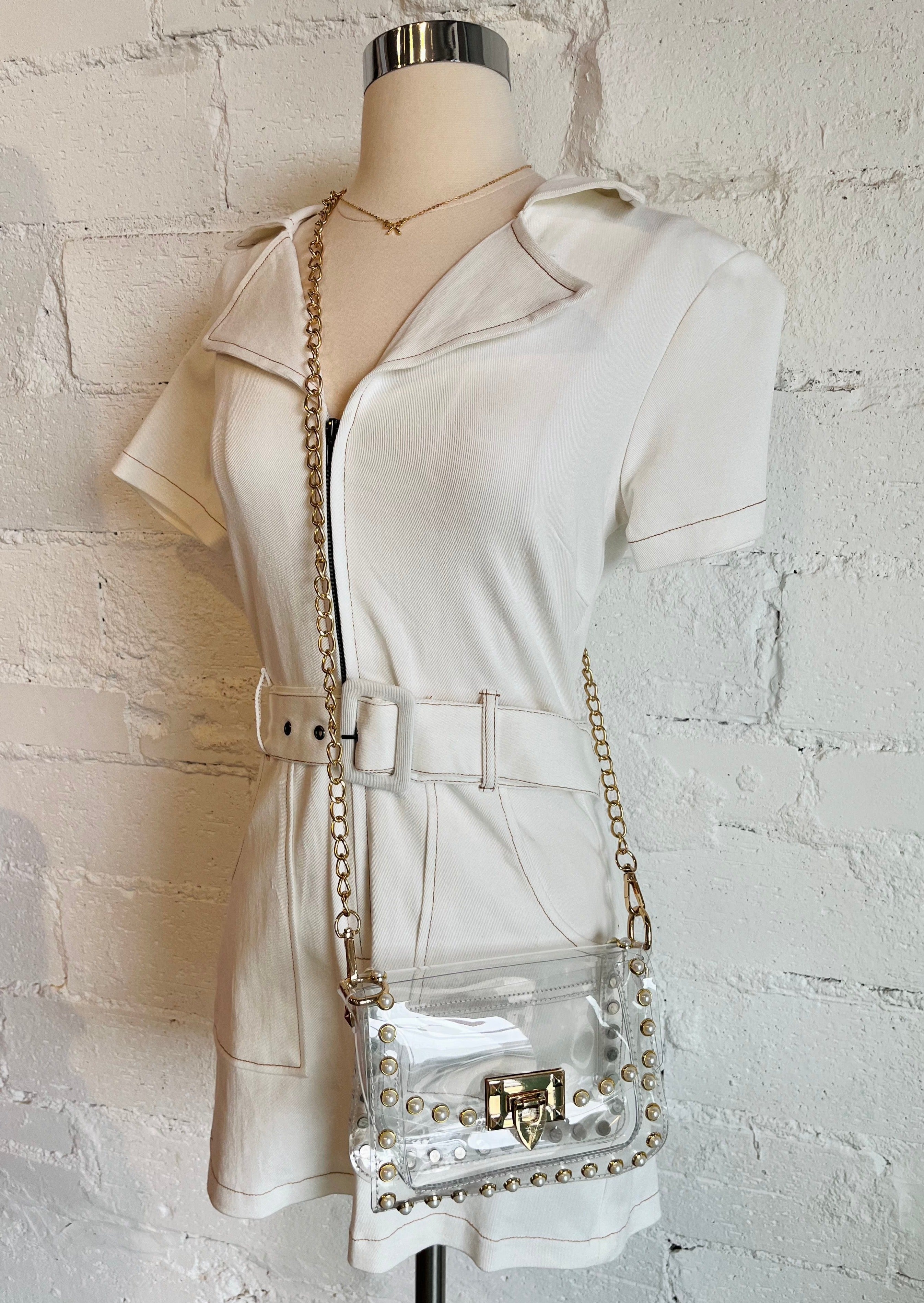 Clear purse boutique deals