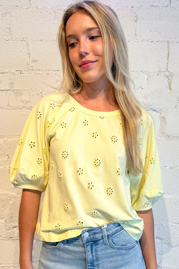 Free People Jessie Eyelet Tee