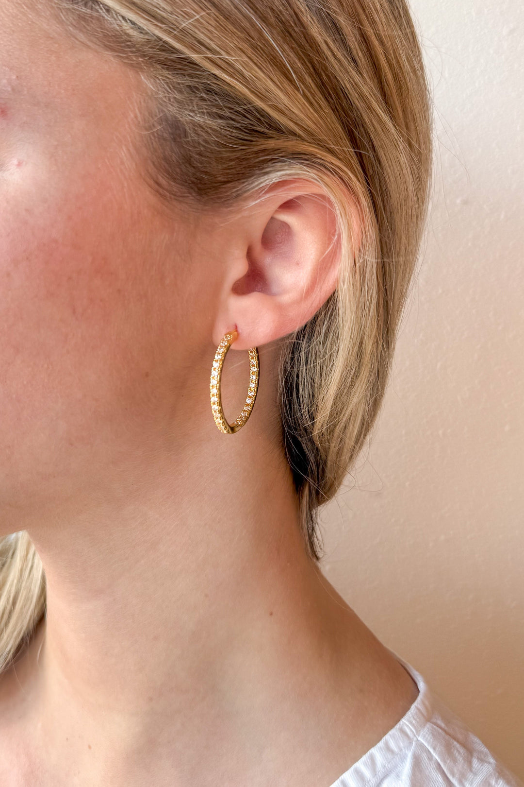 Inside Out Hoop, Hoop Earrings, Earrings, Jewelry, Adeline Boutique, Dallas Boutique, Boutique Jewelry