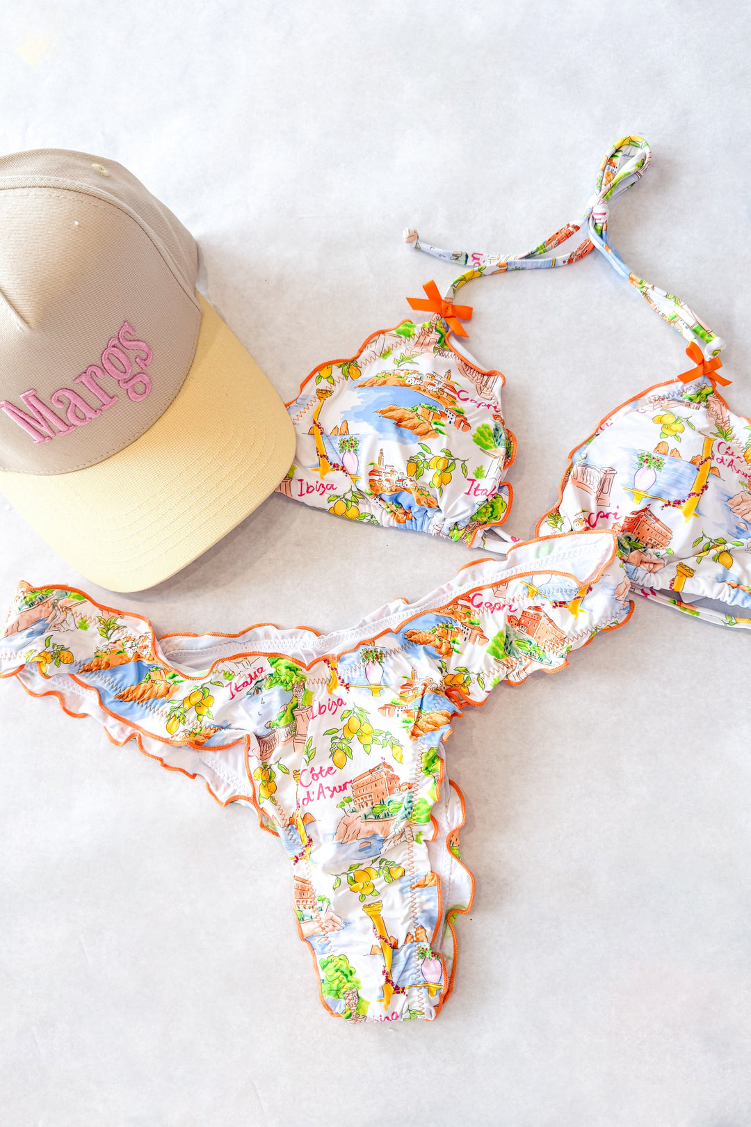 Italy Pattern Swimsuit Top, Swimsuits, Europe Swimsuits, Spring Break Styles, Vacation Styles, Adeline Boutique, Dallas Boutique