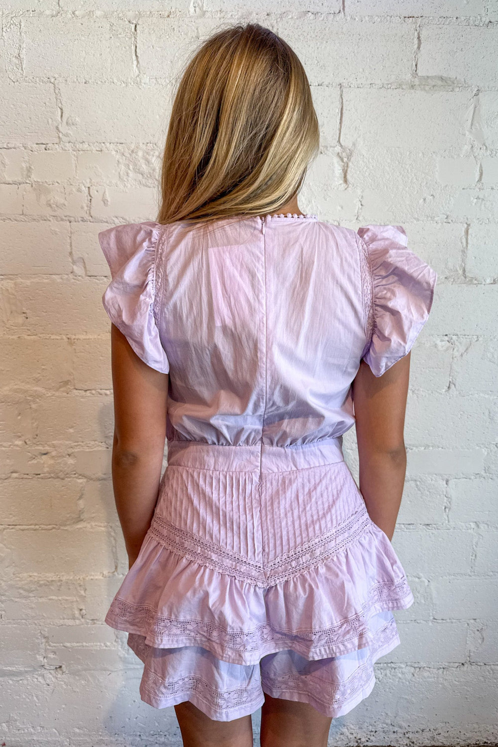 Lavender Lace Ruffle Romper, Romper, Adeline Boutique, Rush Dresses, Sorority Dresses, Summer Dresses, Babydoll Dress, Womens Boutique