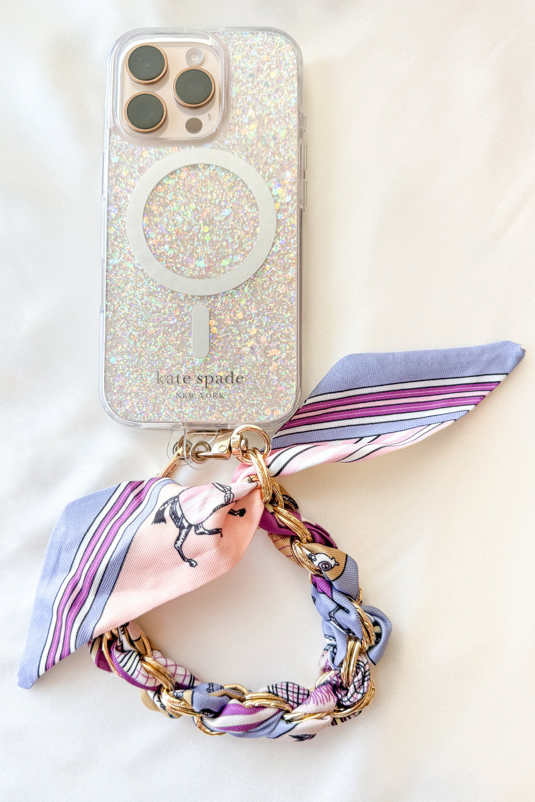 Lavender Scarf Key & Phone Chain, Accessories, Phone Accessories, Adeline Boutique, Dallas Boutique, Keychain