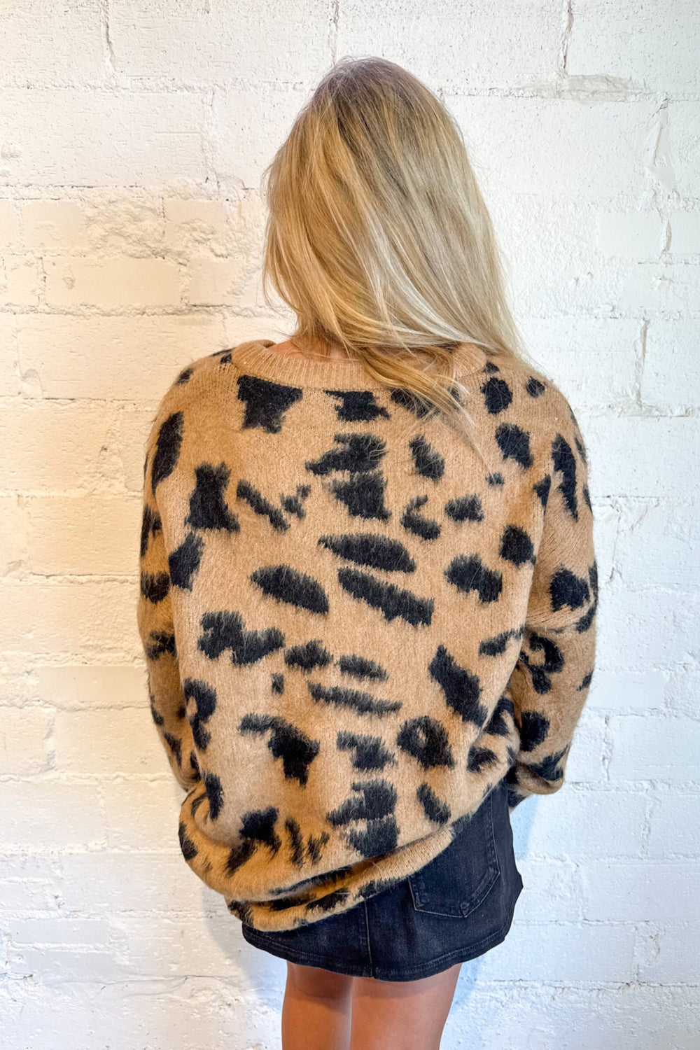 Leopard Fuzzy Knit Oversize Sweater, Oversized Sweater, Leopard Sweater, Sweaters, Fall Styles, Adeline Boutique, Dallas Boutique