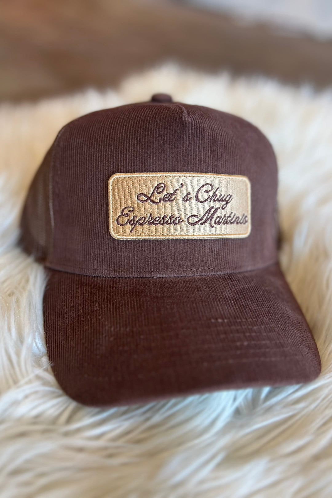 Let's Chug Espresso Martinis Hat, Hats, Trucker Hat, Accessories, Adeline Boutique, Dallas Boutique