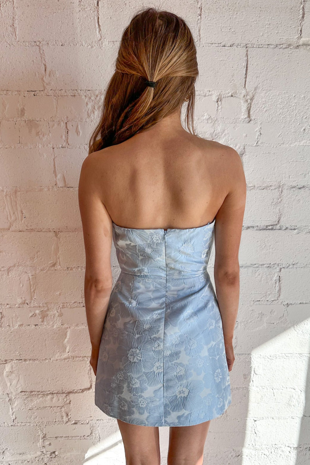 puzzle mini dress Puzzle Strapless Mini Influencestyle
