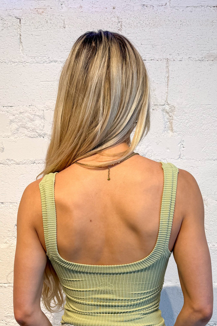 Lime clean slate henley, top, tops, dallas boutique, boutique