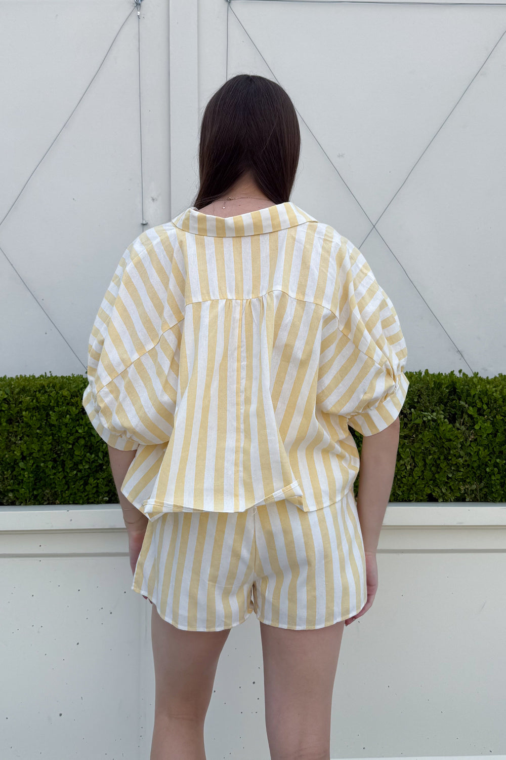 Limoncello Boxy Shirt Back, adeline boutique, dallas boutique, boutique