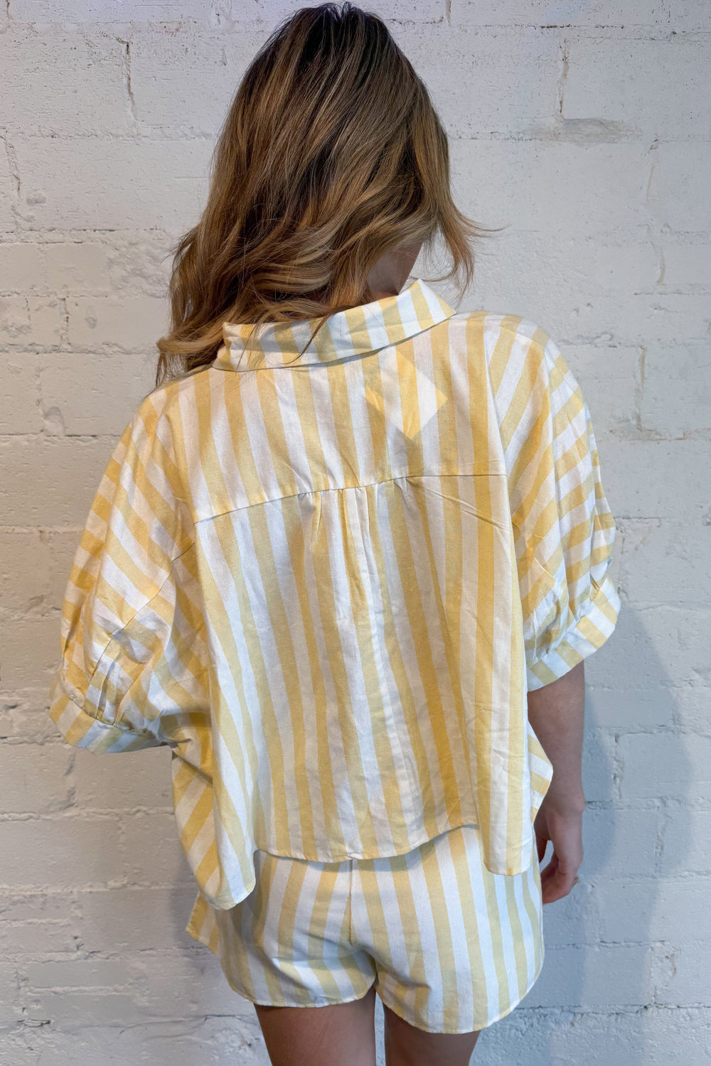 Limoncello Short Back Yellow, adeline boutique, dallas boutique, boutique