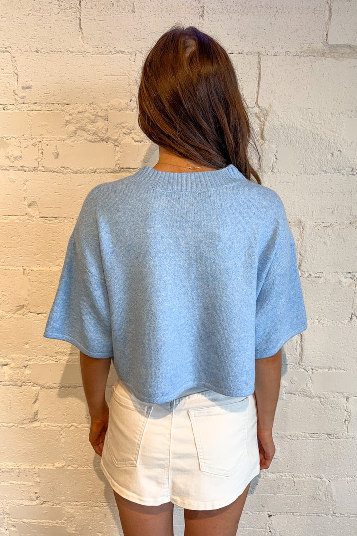 Livia Boxy Cropped Cardigan, Cardigan, Sweater, Tops, Knit Top, Short Sleeve Cardigan, Fall Styles, Spring Styles, Adeline Boutique, Dallas Boutique, Women's Clothing Boutique