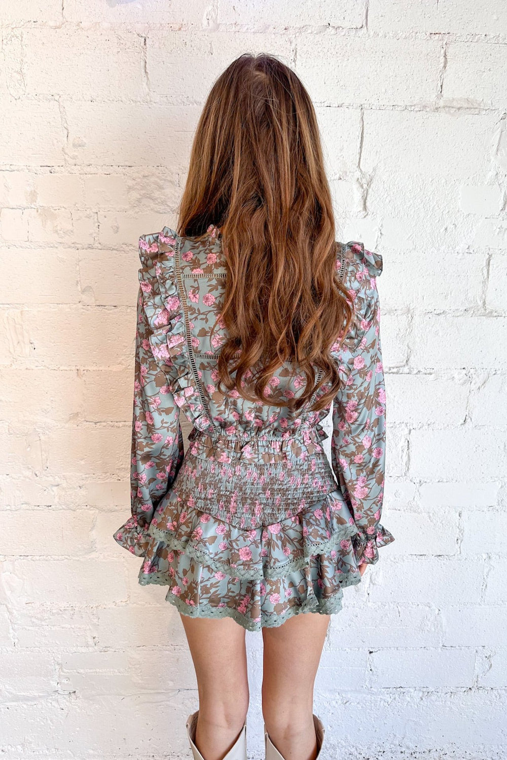 Livvy Long Sleeve Top, Floral Top, Matching Set, Two Piece Set, Adeline Boutique 