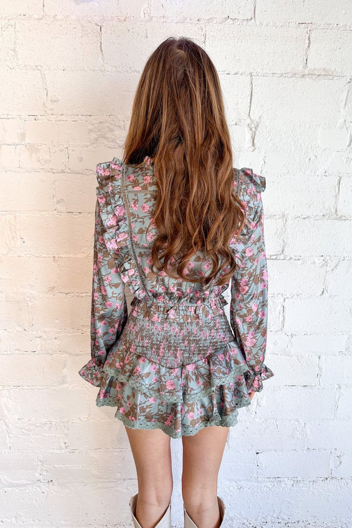 Livvy Long Sleeve Top, Floral Top, Matching Set, Two Piece Set, Adeline Boutique 