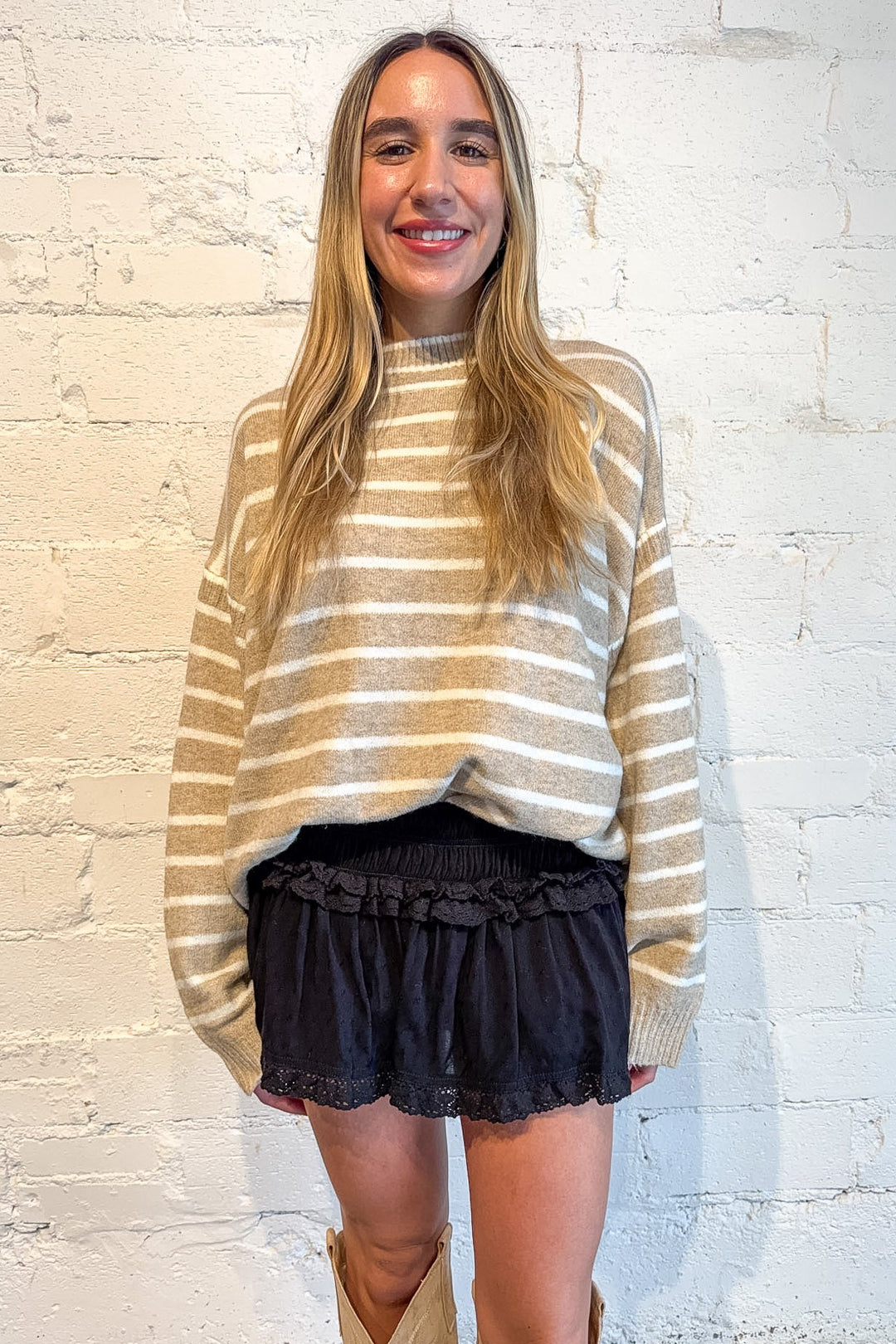 Black skort, womens skort, womens bottoms, womens skirt 