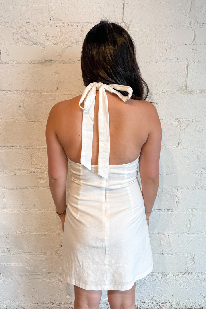 Lyla Dress, White Dress, Bridal Dress, Graduation Dress, Spring and Summer Styles, Going Out Dress, Mini Dress, Adeline Boutique, Dallas Boutique, Women's Boutique