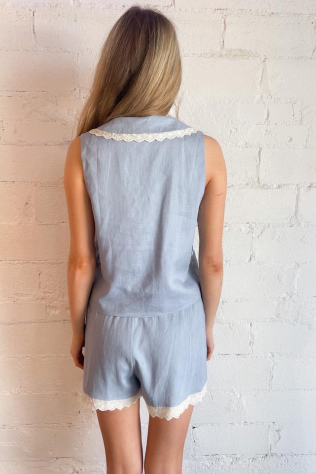 Made for everyone top, top, light blue, womens top, womes boutique