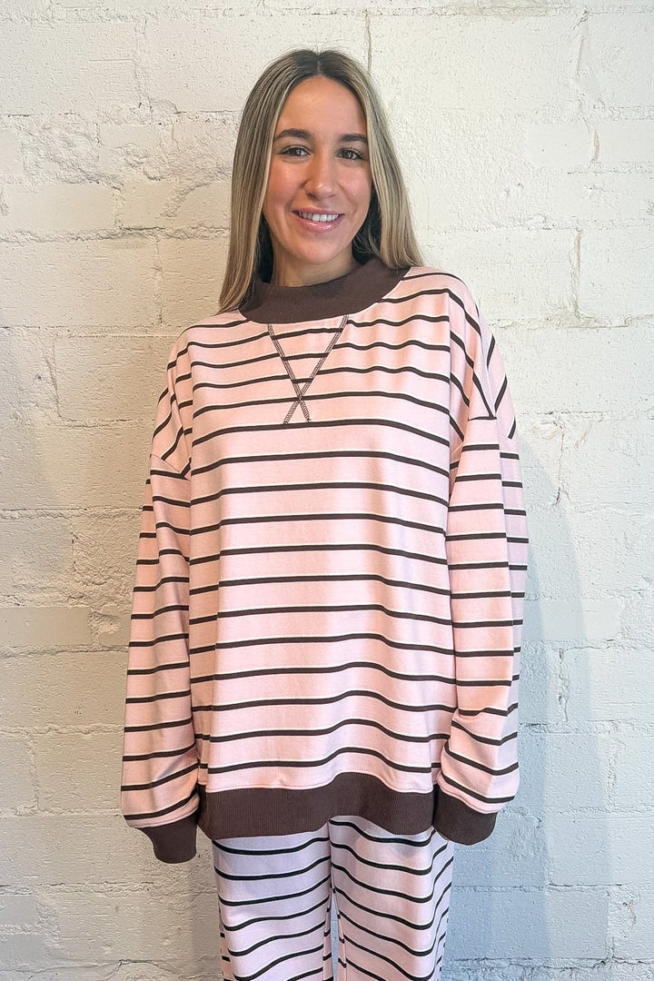 Stripe Mockneck, Malibu Morning Mock Neck, Set