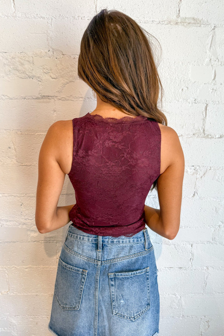 Floral Embossed Lace Tank, Tank Top, Lace Tank Top, Tops, Going Out Tops, Adeline Boutique, Dallas Boutique, Boutique Clothing 