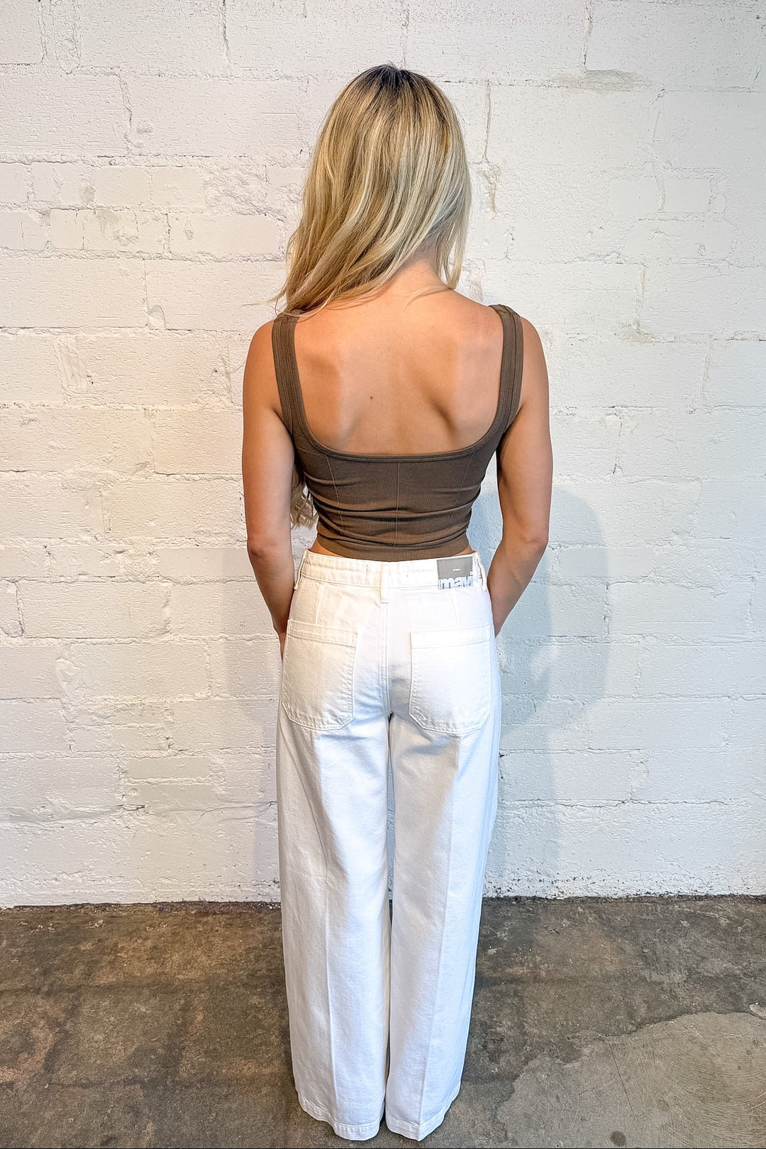 Mavi Christine Wide Leg Jeans, White Jeans, White Denim, Denim, Bottoms, Spring and Summer Styles, Adeline Boutique, Dallas Boutique
