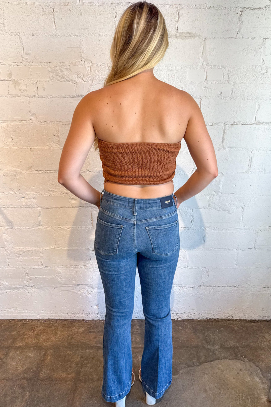 Mavi Sydney Mid Vintage Gold Premium Jean, Jeans Denim, Bottoms, Adeline Boutique, Dallas Boutique