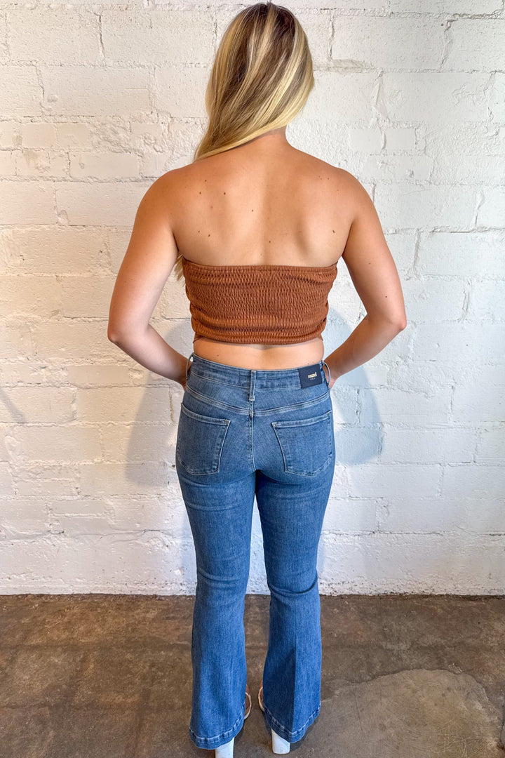 Mavi Sydney Mid Vintage Gold Premium Jean, Jeans Denim, Bottoms, Adeline Boutique, Dallas Boutique