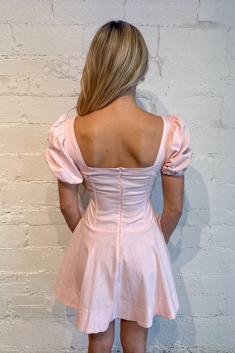 May Puff Sleeve Mini Dress Adeline May Puff Sleeve Mini Dress Adeline