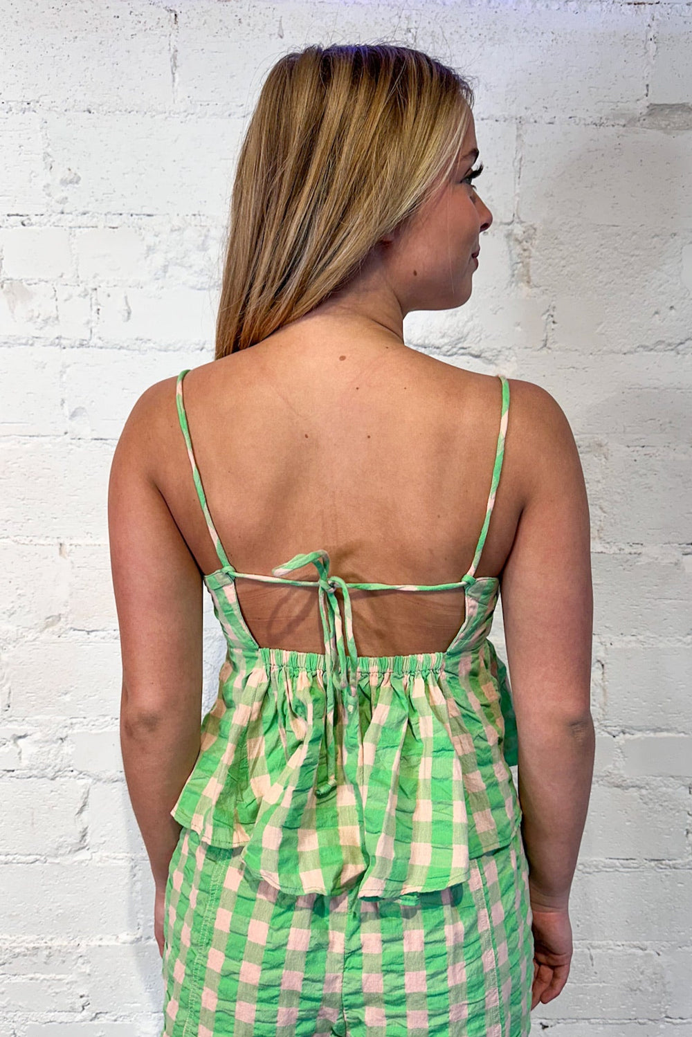 Mia Plaid Tank, Tank, Adeline Boutique, Two Piece Set, Dallas Boutique, Boutique Shopping