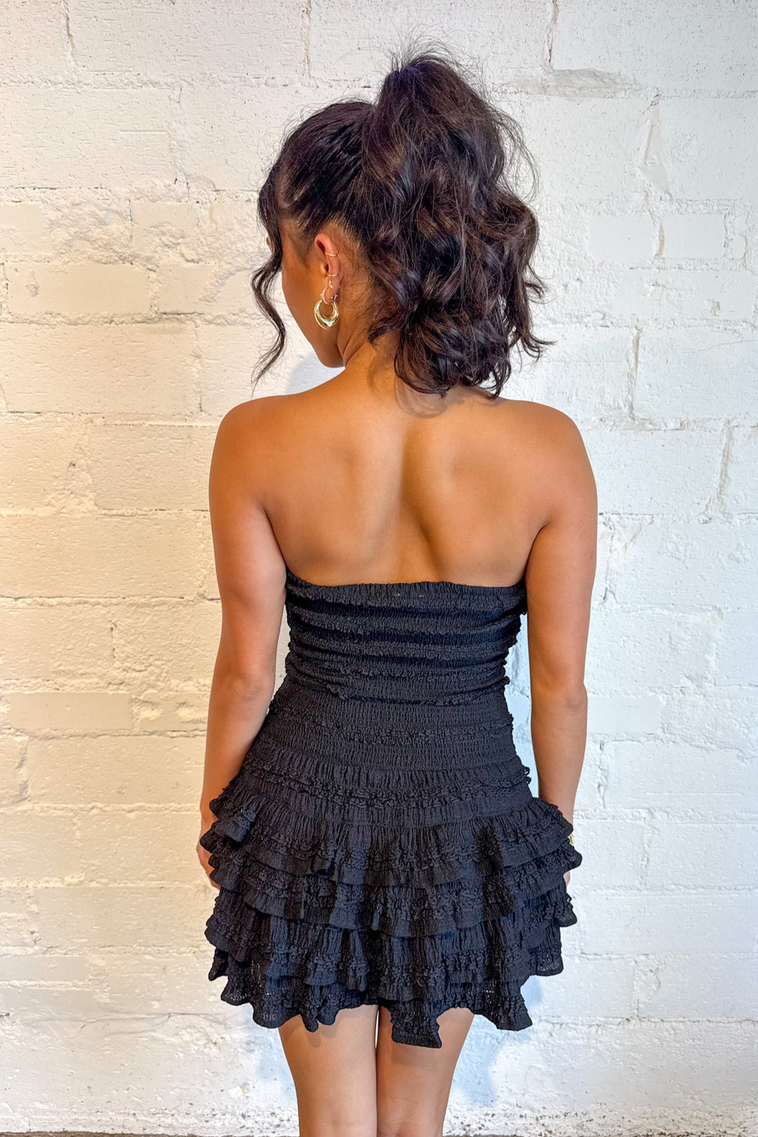 Mia Smocked Ruffle Romper Dress, Strapless Romper, Rompers, Ruffle Romper, Game Day Dresses, Adeline Boutique, Dallas Boutique