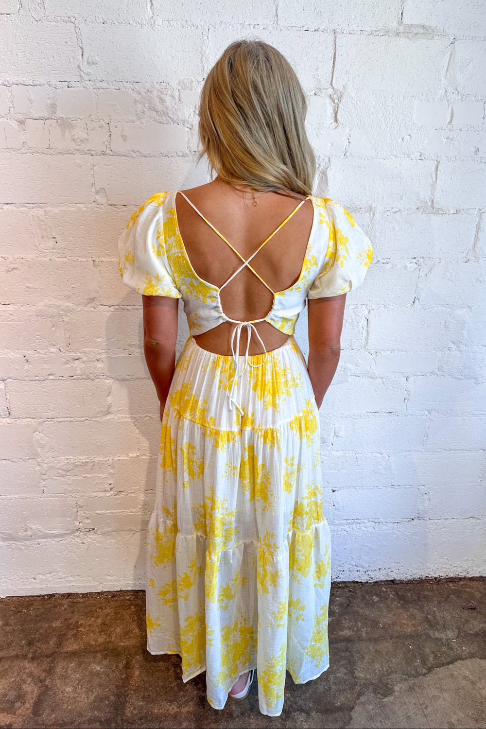 Mimosa Meadow Maxi Dress, Maxi Dress, Yellow Dress, Spring and Summer Dresses, Easter Dress, Adeline boutique, Dallas Boutique, Boutique Dresses