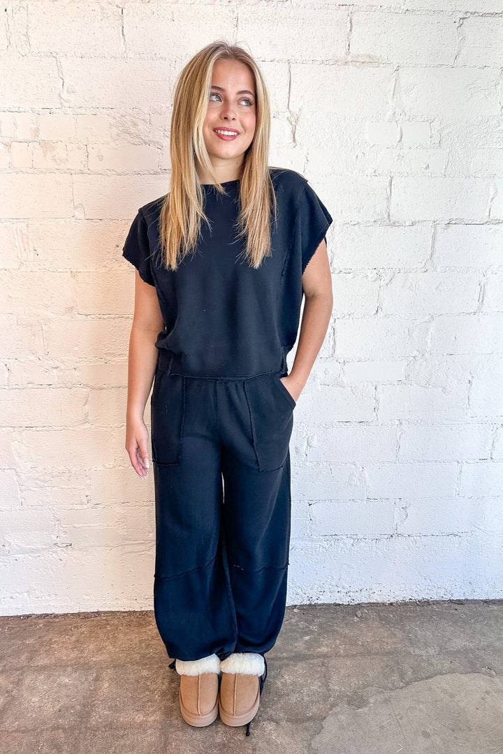 Mystic Parachute Terry Jogger, Joggers, Two Piece Set, Loungewear, Adeline Boutique 