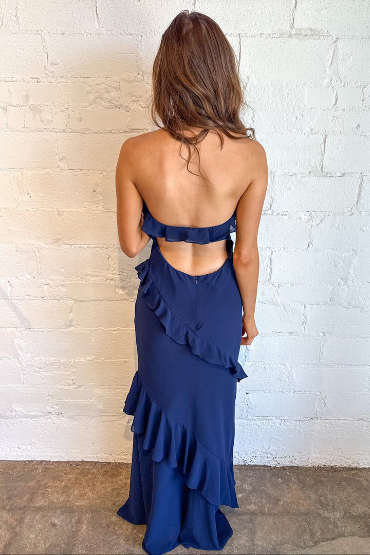 Andi Strapless Dress, Strapless Dress, Maxi Dress, Wedding Guest Dress, Adeline Boutique, Dallas Boutique, Boutique Dresses