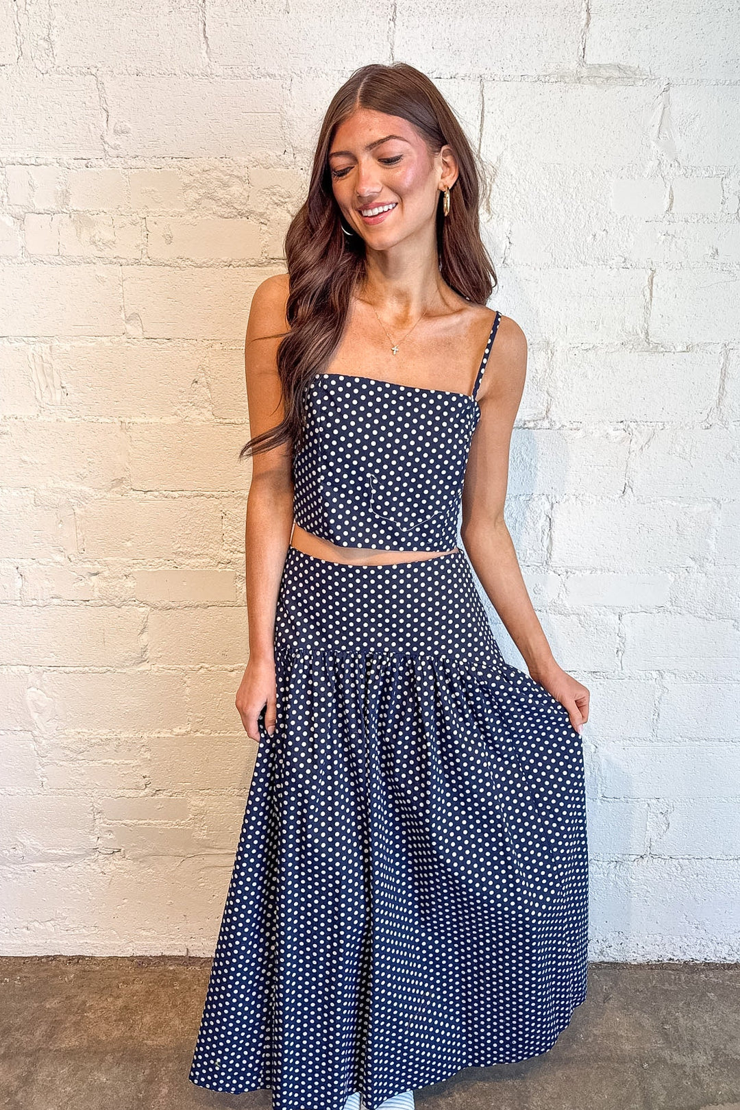 Presley Polka Dot Maxi Skirt Presley Polka Dot Maxi Skirt