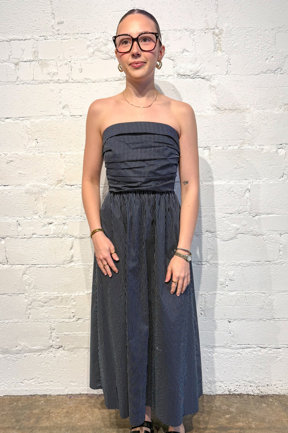 Navy keeley stripe maxi dress, dress, dresses, maxi dress, dallas boutique, boutique