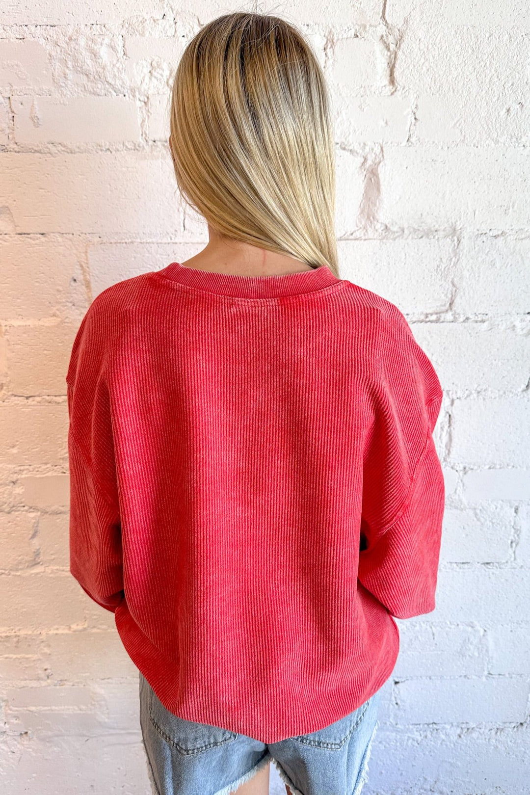 OU Mascot Cord Sweatshirt