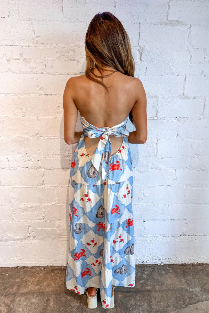 Oceana Strapless Maxi Dress, Maxi Dress, Strapless Dress, Beach Dress, Adeline Boutique, Dallas Boutique