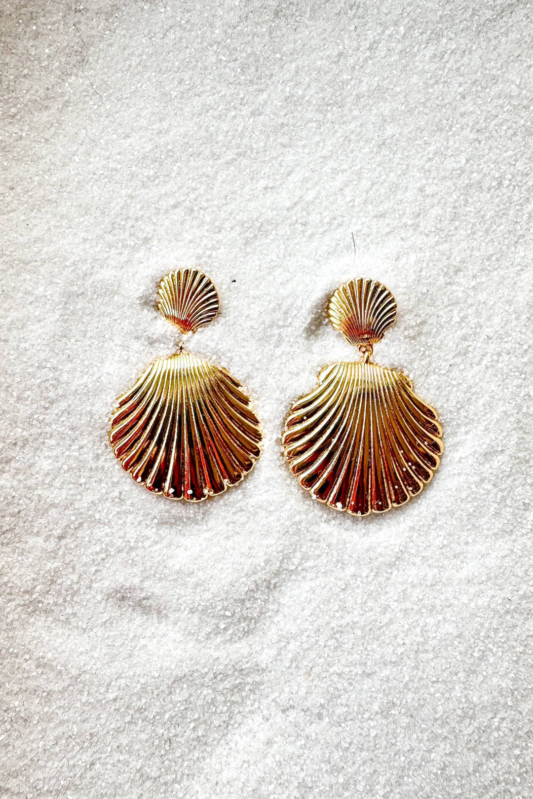 On The Coast Seashell Earrings, Earrings, Vacation, Adeline Boutique, Gift Idea, Dallas Boutique