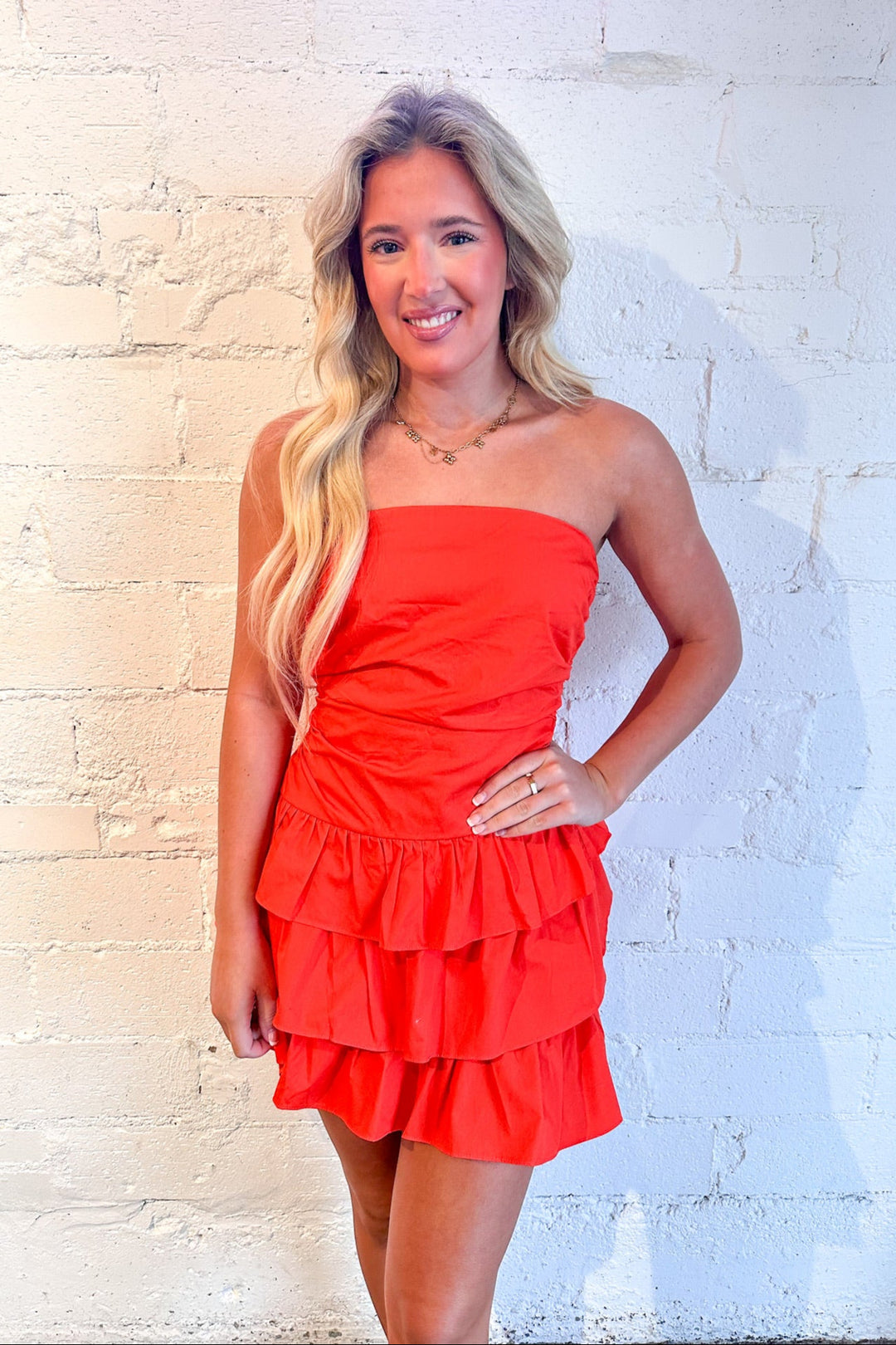 Brie Tiered Mini Romper Dress, Romper Dress, Dresses and Rompers, Adeline Boutique, Spring Dresses, Dallas Boutique