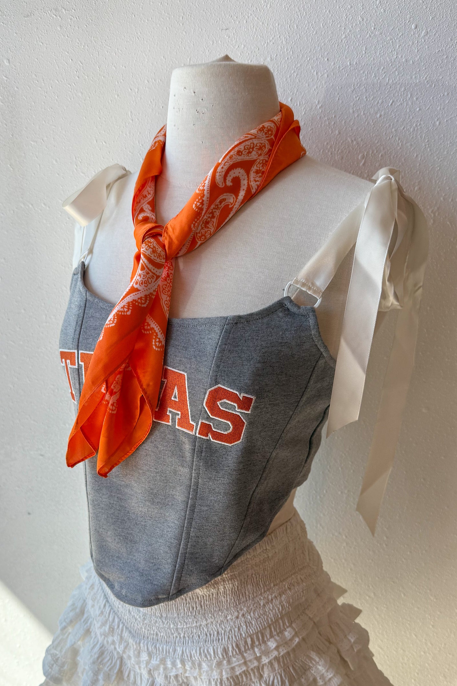 Orange Scarf, Scarf, Accessories, Game Day Accessories, Adeline Boutique, Dallas Boutique