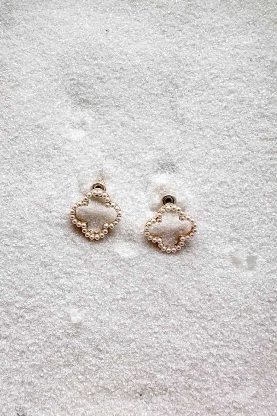 Pearl Clover Earring, Earrings, Jewelry, Adeline Boutique, Accessories, Dallas Boutique