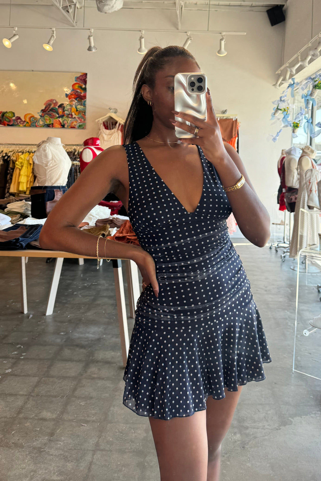 Peppy Halter Dress, Polka Dots, Halter Dress, Adeline Boutique, Dallas Boutique, Dresses, Polka Dot
