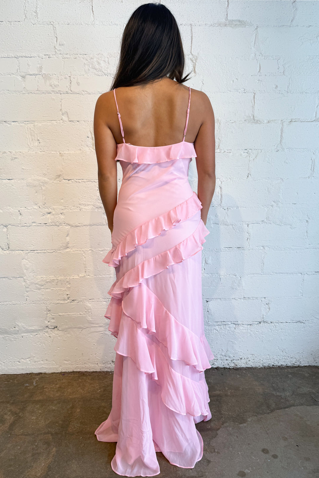 definition maxi dress L'AGENCE Akiya Satin 100% Polyester Hand Wash Line Dry Meet Alexandria Define The Moment Wine Maxi
