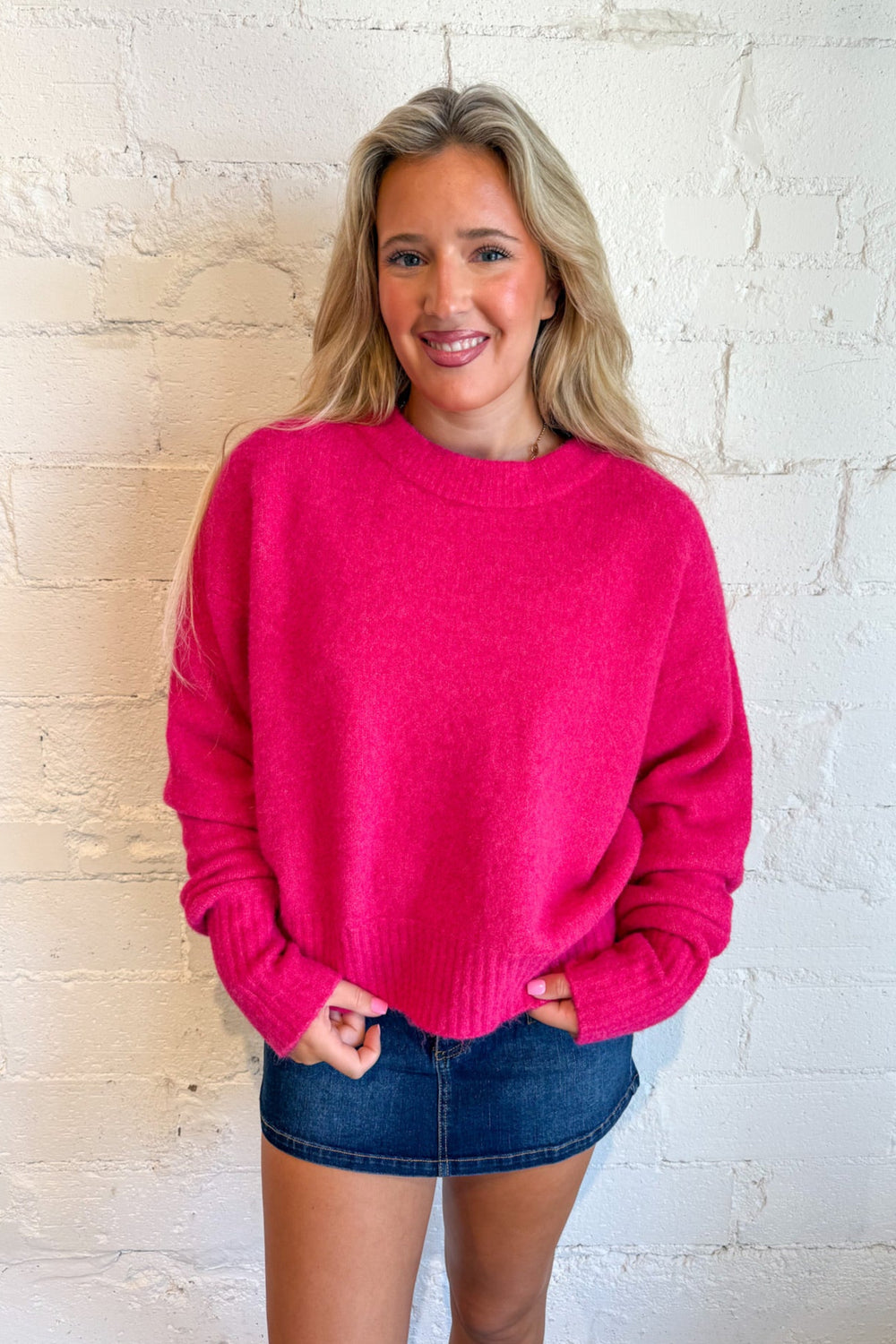 Jaded Sweater, Basic Tops, Sweaters, Knit Sweater, Fall Styles, Adeline Boutique, Dallas Boutique, Fall and Winter Sweaters